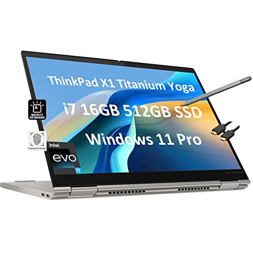 Lenovo ThinkPad X1 Titanium Yoga 2-in-1 Laptop (13.5" QHD Touchscreen, Intel Core i7-1160G7, 16GB RAM, 512GB SSD, Precision Pen)