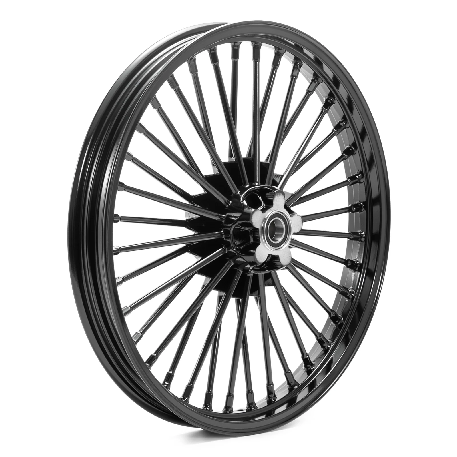 21 x 2.15 Fat Spoke Front Wheel Rim for Harley Softail FLSTF FLSTC FLSTN 2000-2014 - Curated Treasures Market