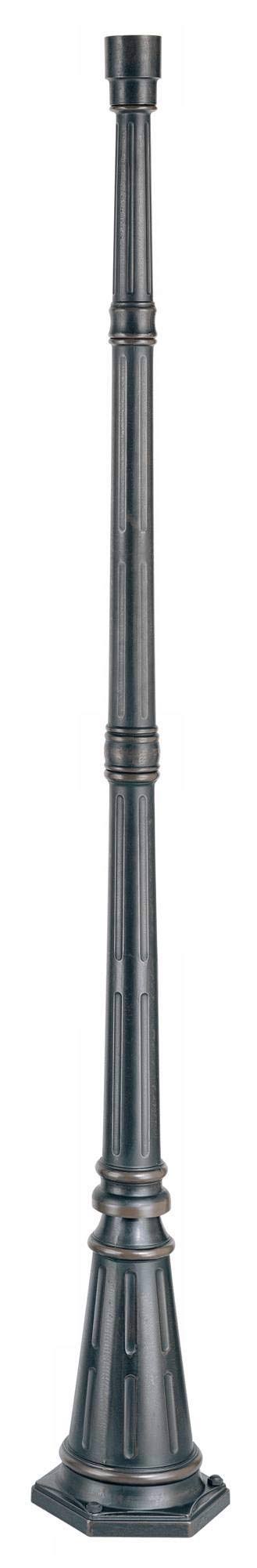 John Timberland Traditional Post Light Pole and Cap Base Classic Bronze 76 3/4x22 for Post Garden Yard
