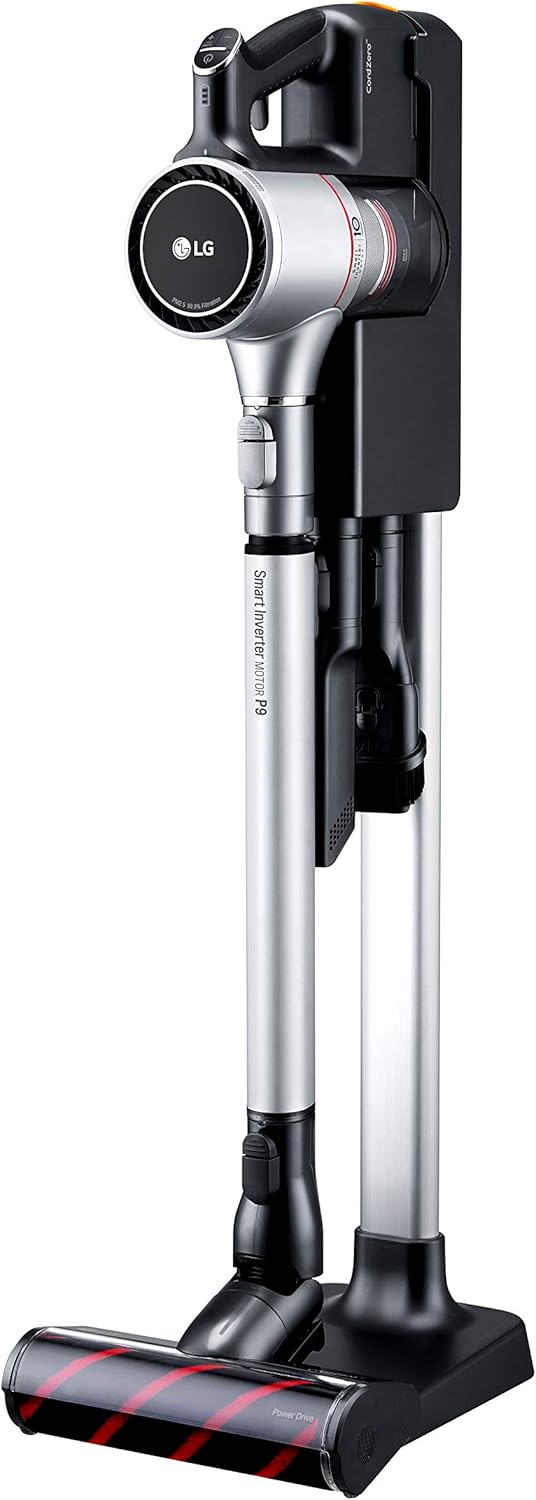(Refurbished) LG CordZero A906SM Stick Charge Plus Cordless Rechargeable Vacuum, Matte Silver, Powerful Suction, Cordless, Long-Lasting