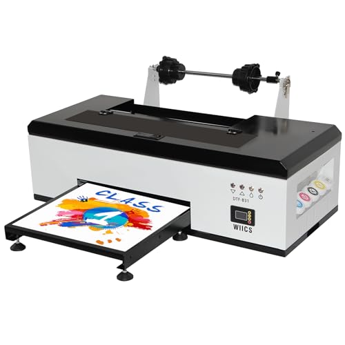 DTF Printer Machine - with XP600 Printhead, Faster Speed Higher Resolution 5760 * 1440dpi, T Shirt Printer DTF Transfer Machine with Roll Feeder