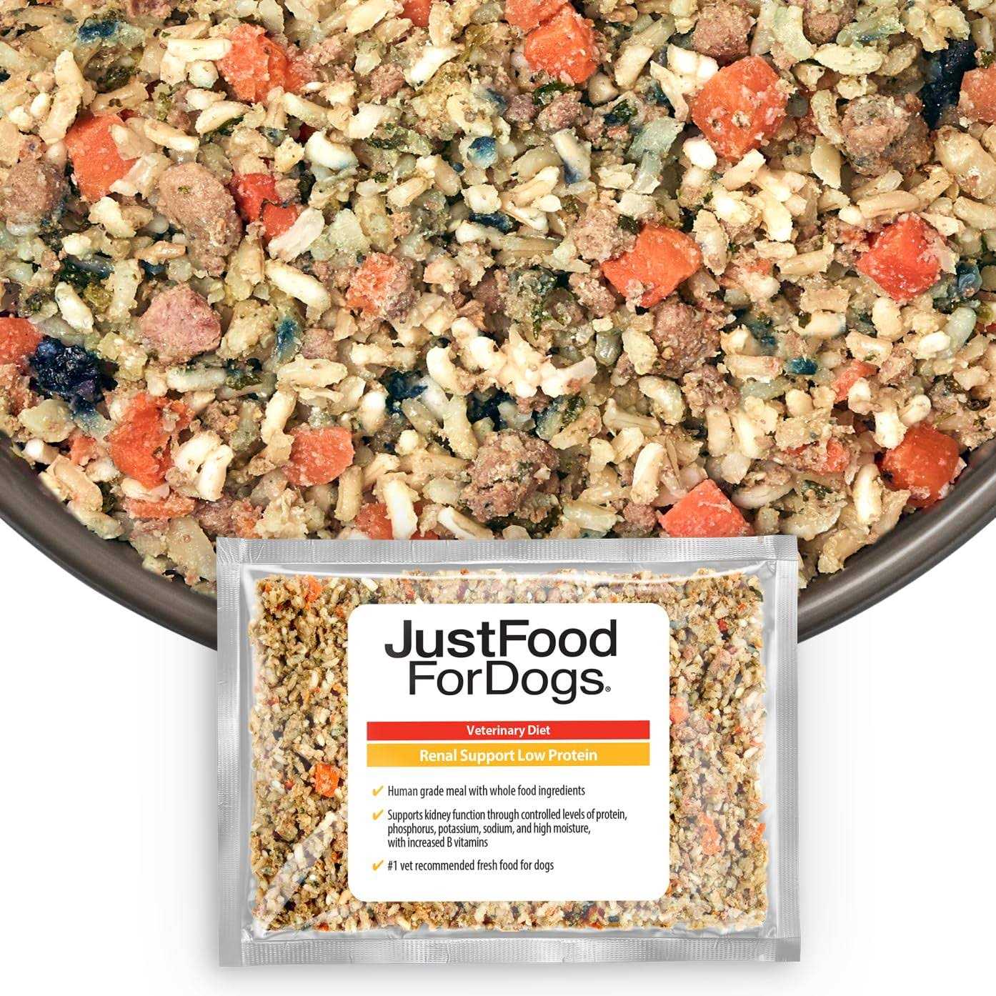 JustFoodForDogs Renal Support Low Protein Diet - Pet Supplies online store
