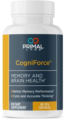 Primal Health CogniForce - Memory & Brain Health - Acetyl L-Carnitine Formula - Better Cognitive Performance