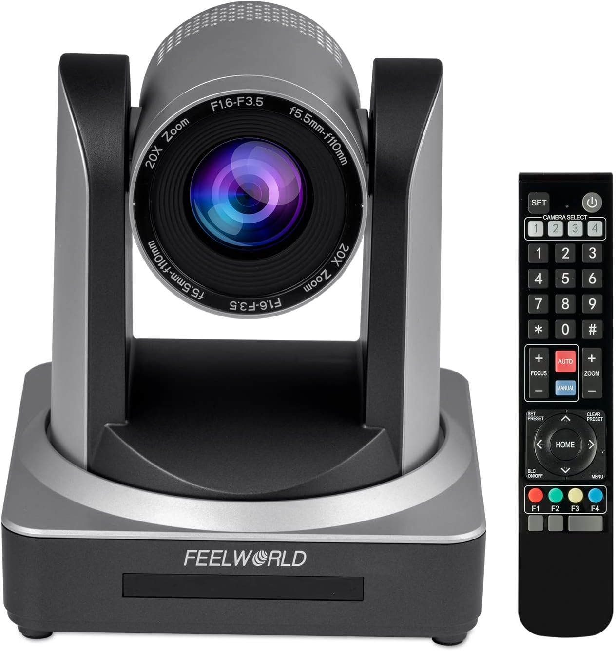 FEELWORLD POE20X Simultaneous 3G SDI HDMI IP PTZ Camera 20X Optical Zoom Support PoE Full HD 1080P 60fps for Church Live Streaming Conference