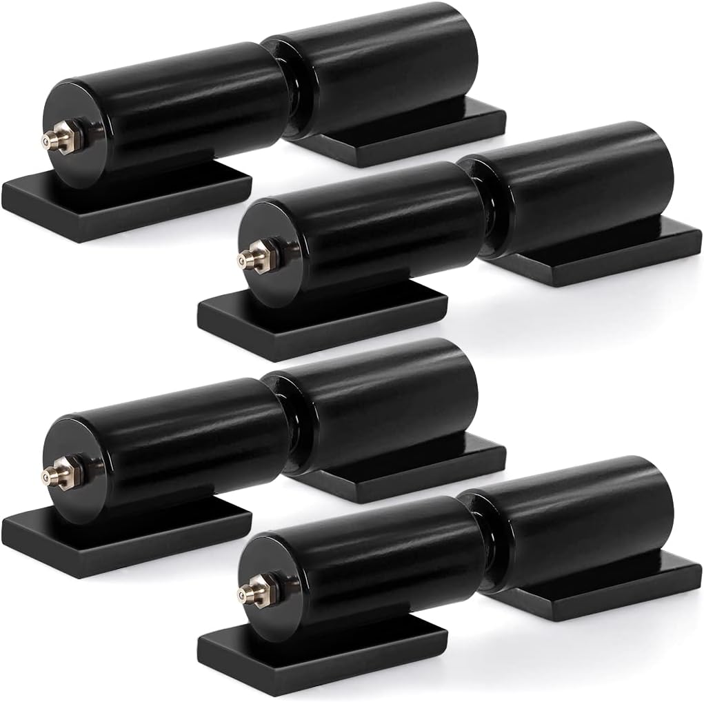 Skelang 4-Set Barrel Gate Hinge 7 Inches, Heavy Duty Door Hinge, Trailer Ramp Gate Hinge with Grease Zerk Fitting