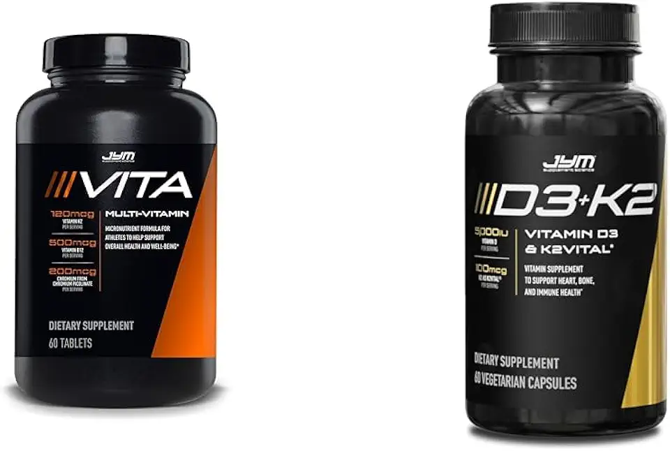 JYM Supplement Science Vita JYM Multivitamin, D3 & K2 Bone and Cardiovascular Support 60 Tablets - Kansas Nuitrition - HNZSDS