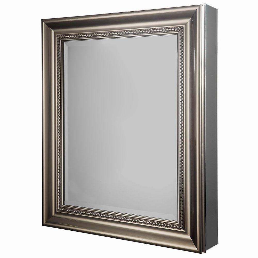 Pegasus 24x22x30x22 Recessed/Surface Medicine Cabinet Deco Framed Brushed