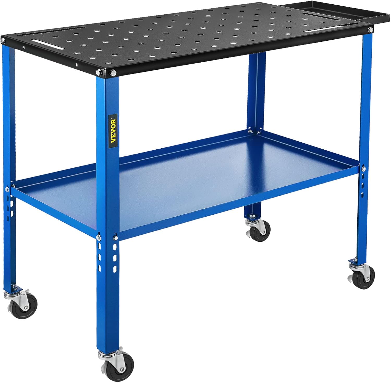 VEVOR Portable Welding Table, 18 x 36 Spacious Table Top and 0.11 Thick Welding Workbench w/ 1200lb Load Capacity