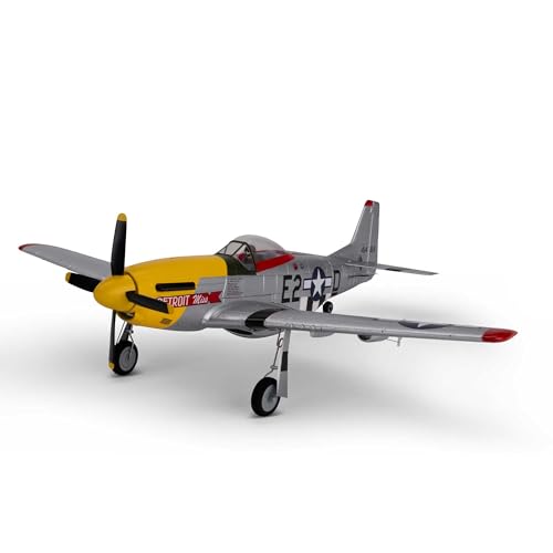 E-flite RC Airplane UMX P-51D Detroit Miss BNF BasicTransmitter Battery and Charger Not Included EFLU7350