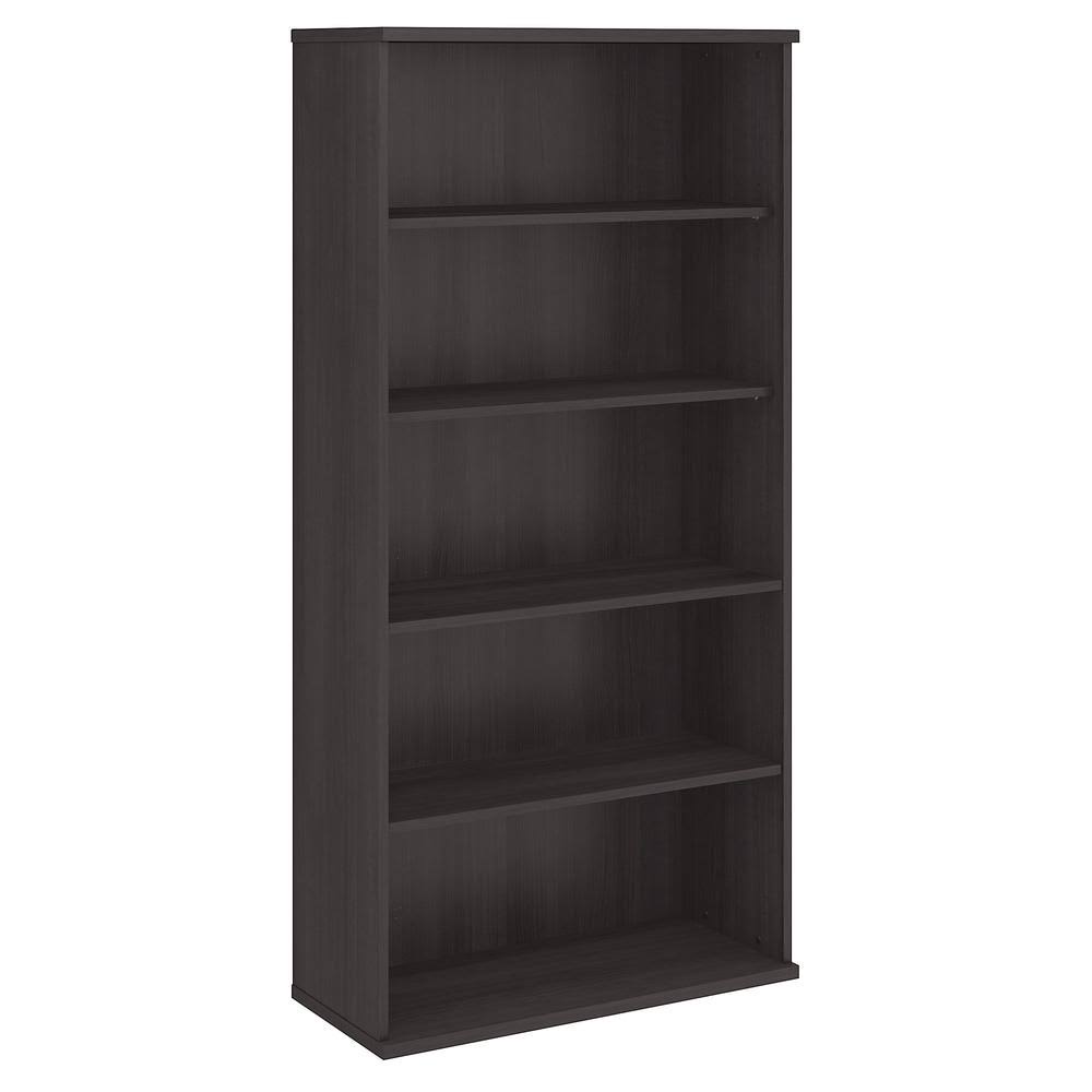 BBF - Bookcase - 5 shelves - wood composite - storm gray