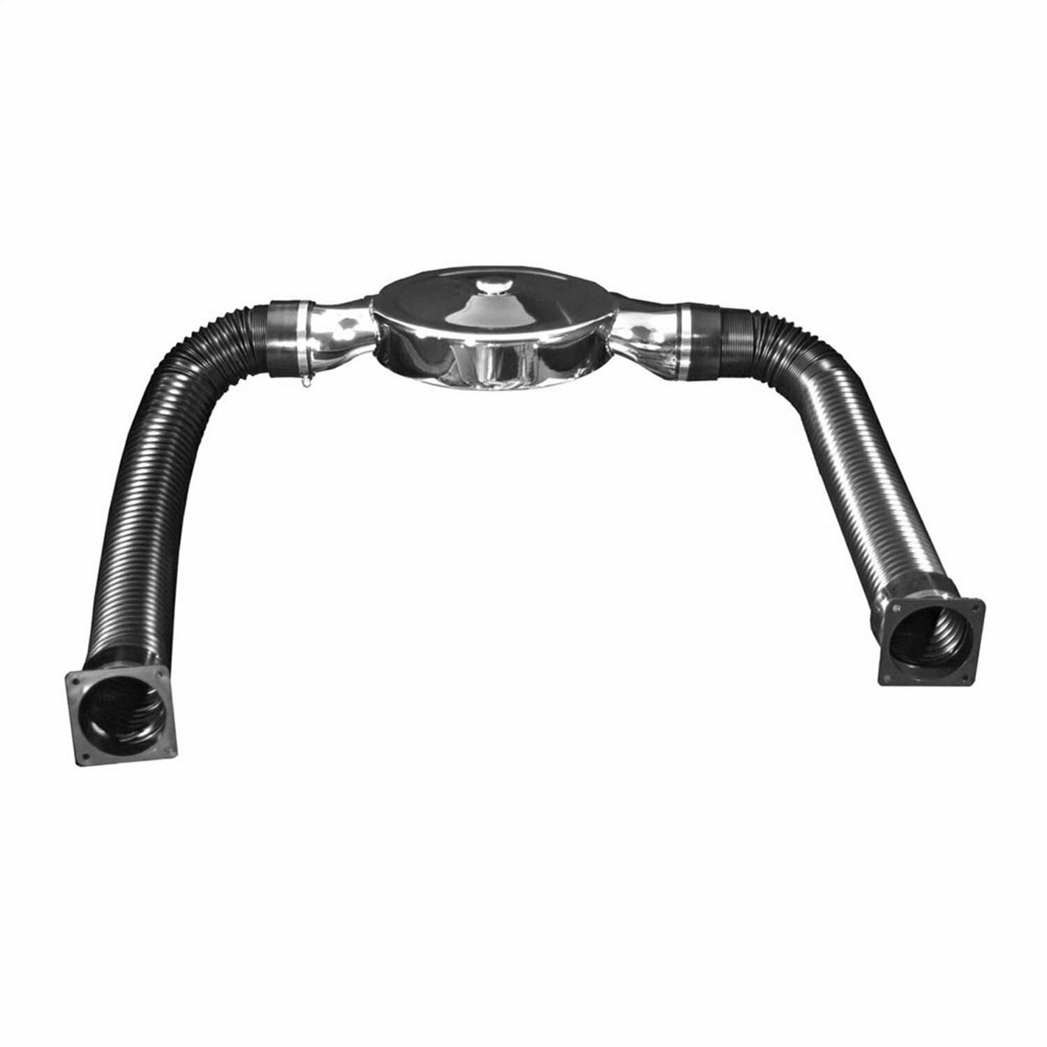 Spectre Performance 728 14x22 180 Chrome Low Profile Air Box Kit with Black Duct
