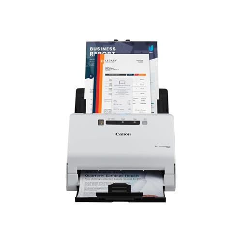Canon imageFORMULA R40 Office Document Scanner Receipt Edition, for PC and Mac, Scan & Extract Data to QuickBooks Online, Color Duplex Scanning