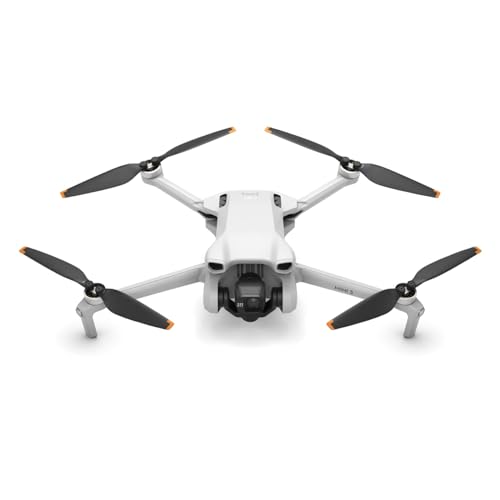 DJI Mini 3 (Drone Only), Lightweight 3x Mechanical Gimbal Mini Camera Drone with 4K HDR Video, 38-min Flight Time, True Vertical Shooting