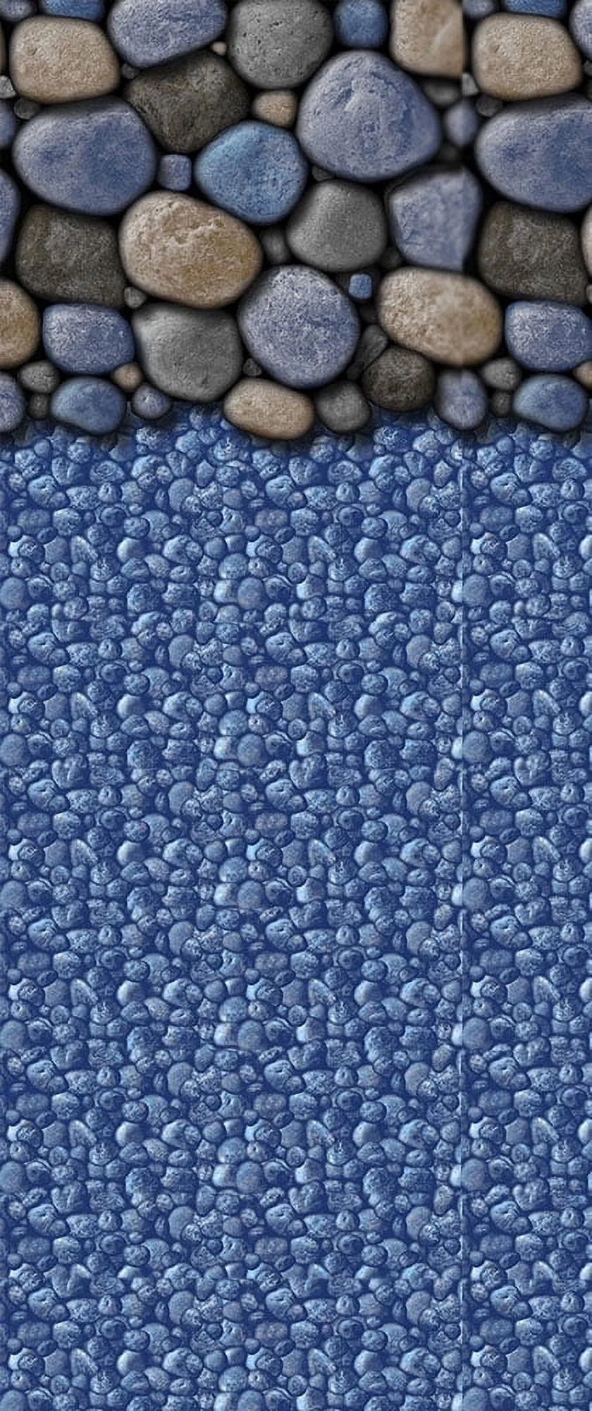 SmartLine 24' Round Overlap Liner | 54" Height | 25 Gauge | Seaside Lagoon