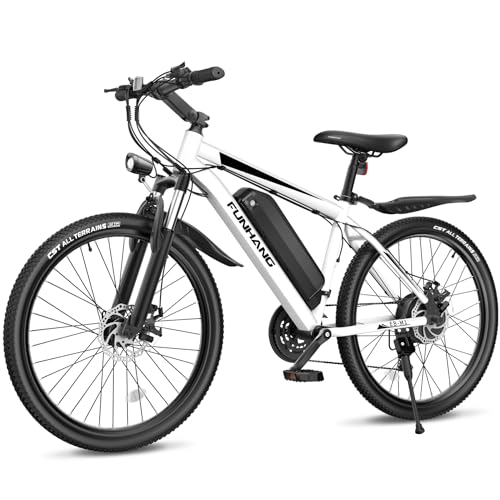 Electric Bike for Adults, 26'' 1000W Peak Ebike, Up to 50 Miles 21.7MPH Electric Mountain Bike with 48V 374.4WH Removable Battery, Adjustable Stem