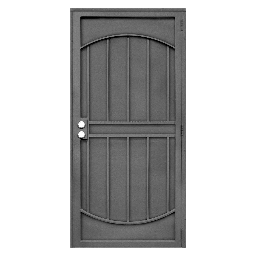 Titan 32 in. x 80 in. Arcada Silverado Surface Mount Outswing Steel Security Door with Expanded Metal Screen, IDR06400322126