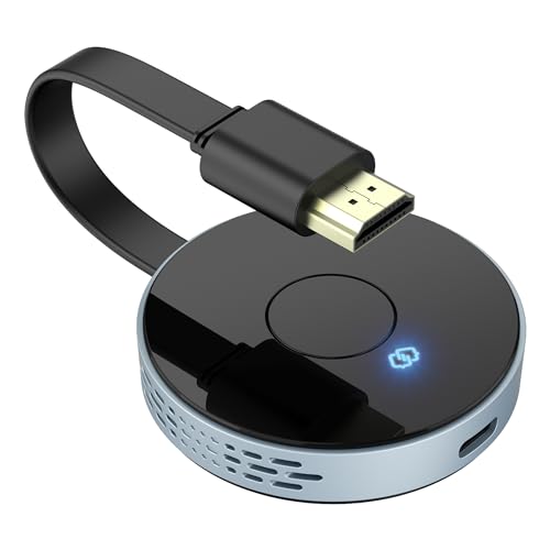 Wireless HDMI Transmitter and Receiver, Plug and Play, Wireless HDMI Extender Kit Support 2.4/5GHz for Streaming Video