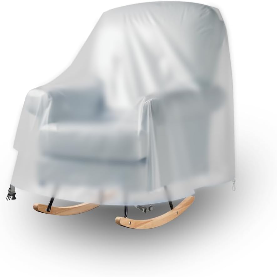Patio Rocking Chair Cover, Swivel Rocker Chair Cover for Outdoor Furniture, 27.5''W x 32.5''D x 39''H, Patio Swivel Chair Covers Waterproof