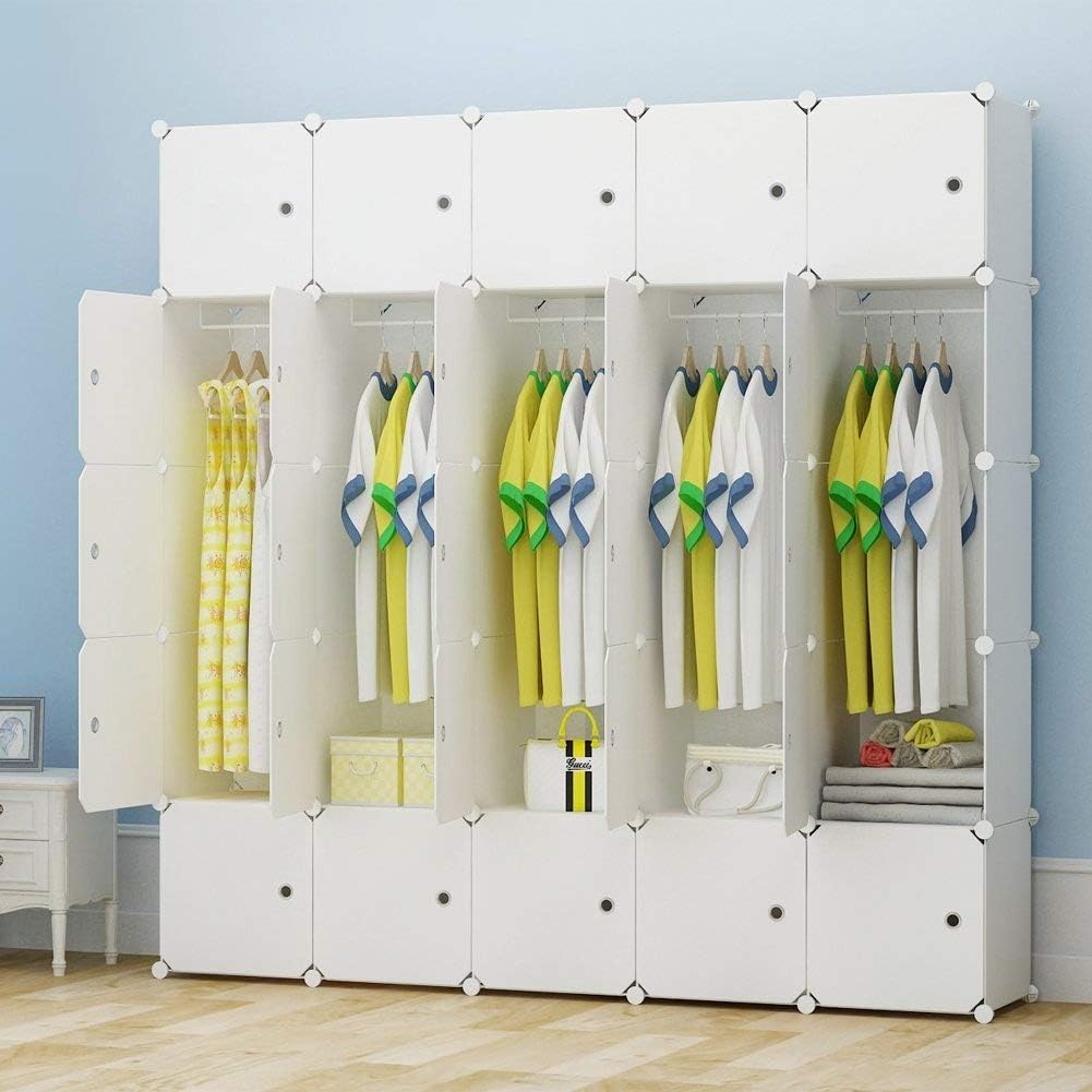 KOUSI Dresser Small Closet Wardrobe Drawer Storage for Clothes Small Wardrobe Storage for Small Spaces Clothes Storage Dresser