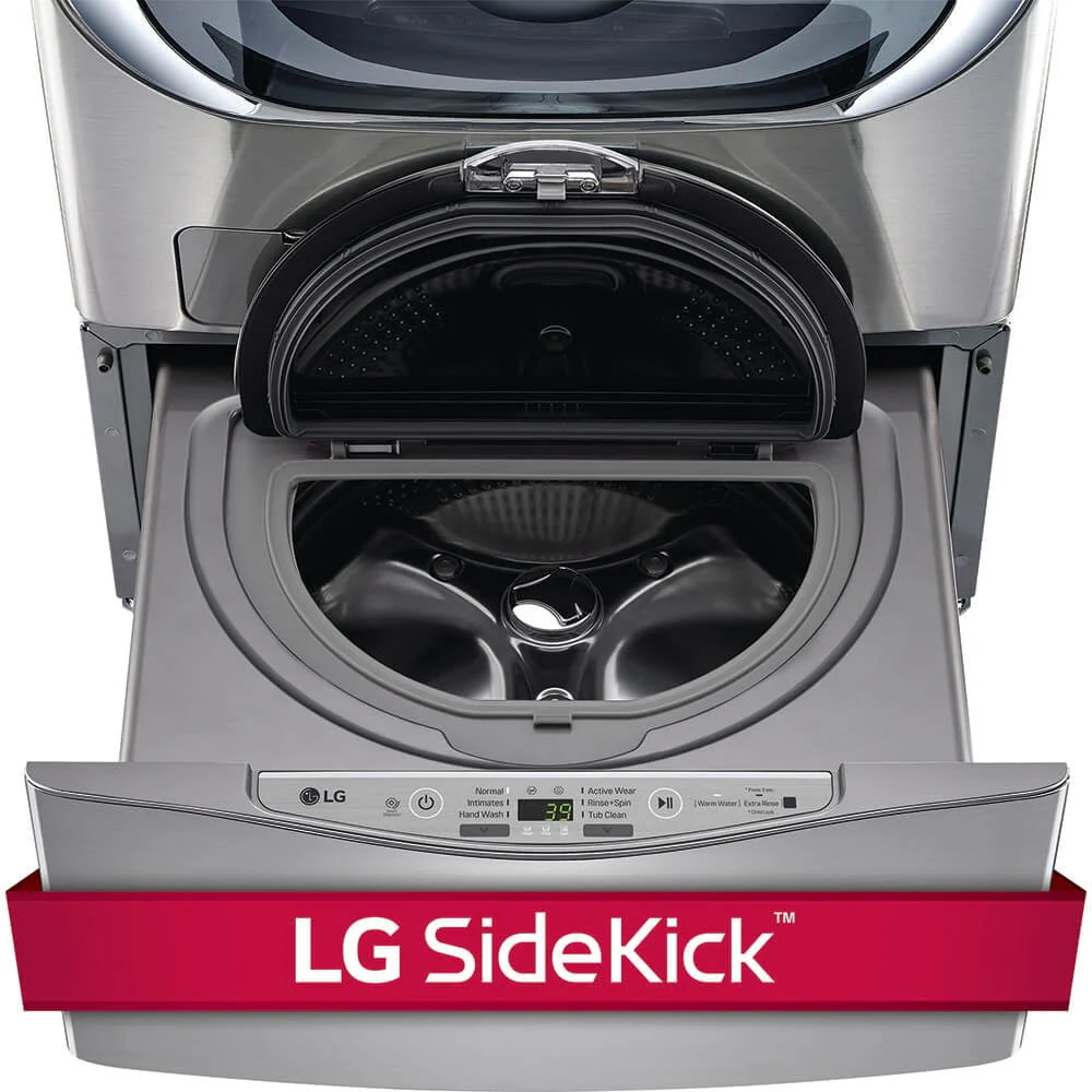 Lg Wd200cv 1.0 Cu. Ft. Sidekick Pedestal Washer - Graphite Steel