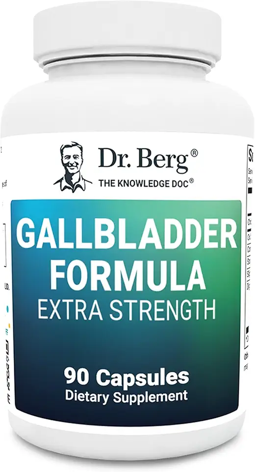 Dr. Berg Gallbladder Formula Extra Strength - Made w/Purified Bile Salts & Digestive Enzymes - Includes Carefully Selected Digestive Herbs
