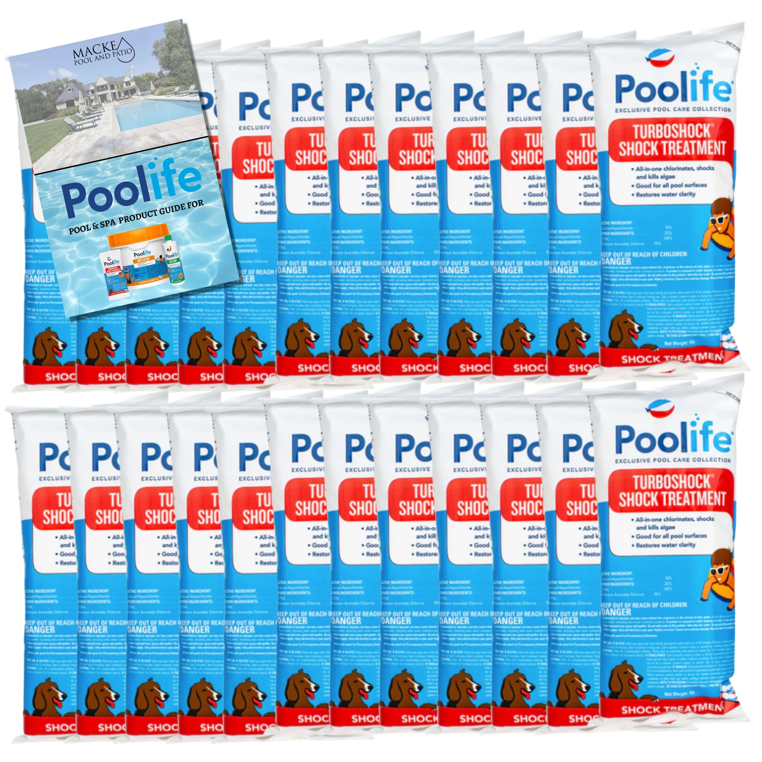 POOLIFE Turbo Shock 1 Lbs Bags (24 count)