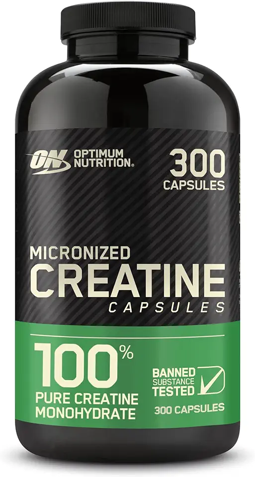 Optimum Nutrition Micronized Creatine Monohydrate Capsules, Keto Friendly, 2500mg, 300 Capsules (Packaging May Vary) - Kansas Nuitrition - HNZSDS