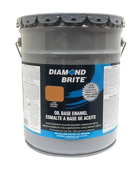 Diamond Brite 31350-5 5 Gal Oil Base All Purpose Enamel Paint, Chestnut