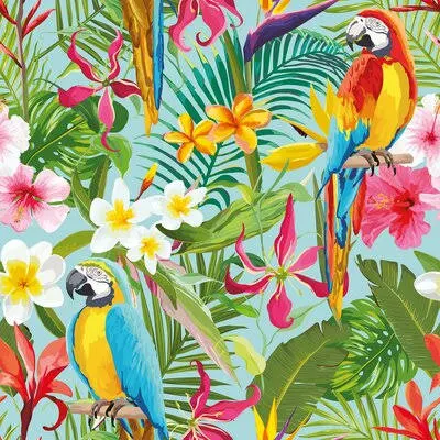 Mayer Tropical Removable Peel and Stick Wallpaper Panel Bay Isle Home Size: 24x22 W x 126x22 L