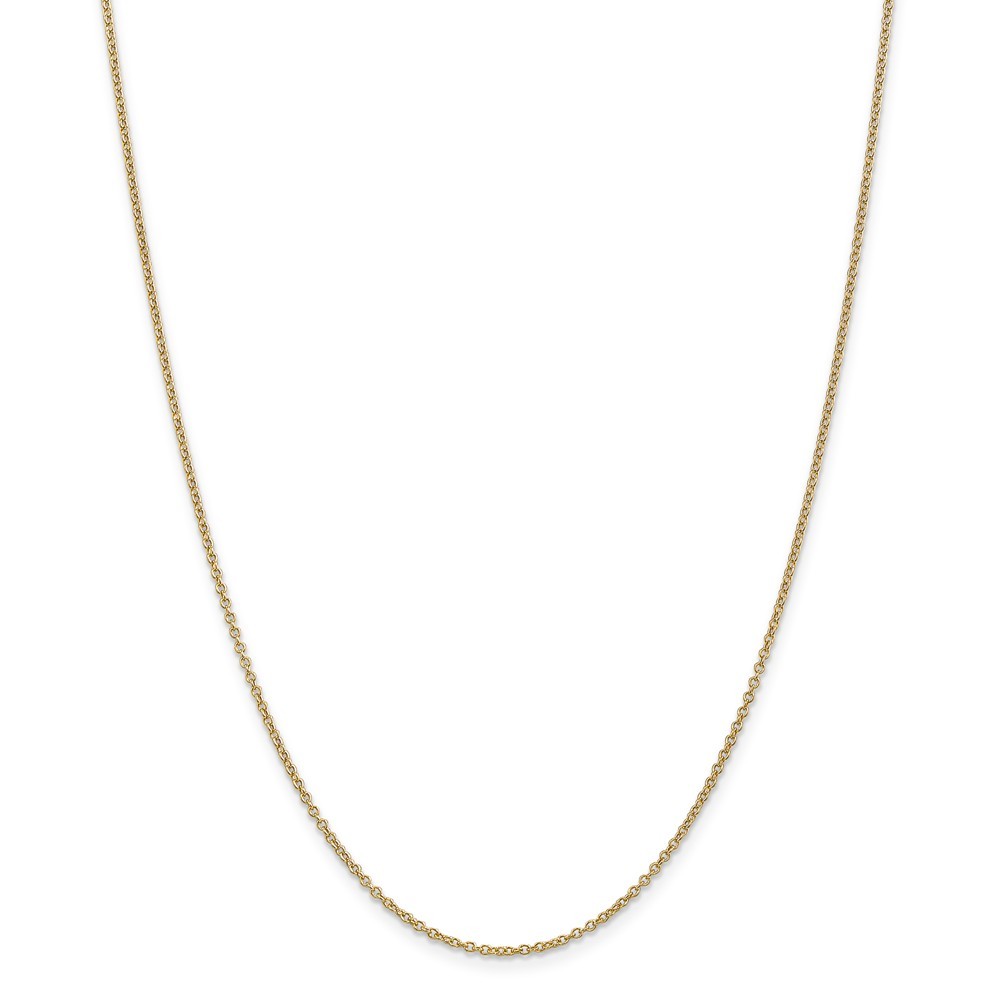 14k Gold 1.4mm Cable Chain Necklace 30 Inch Jewelry Gifts for Women - 3.8 Grams