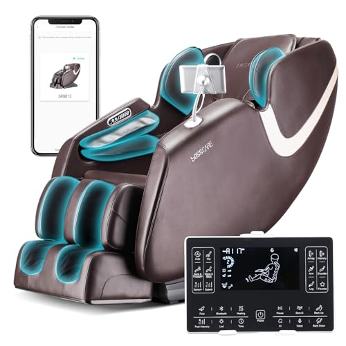 Full Body Airbag Massage Chair: 2025 Shiatsu Zero Gravity Massager Chairs - AI APP Control Back Heating