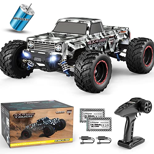 HAIBOXING 1/12 Scale Brushless RC Cars 903A, 4X4 Off-Road RC Monster Truck with Fast Remote Control of 55KM/H Top Speed