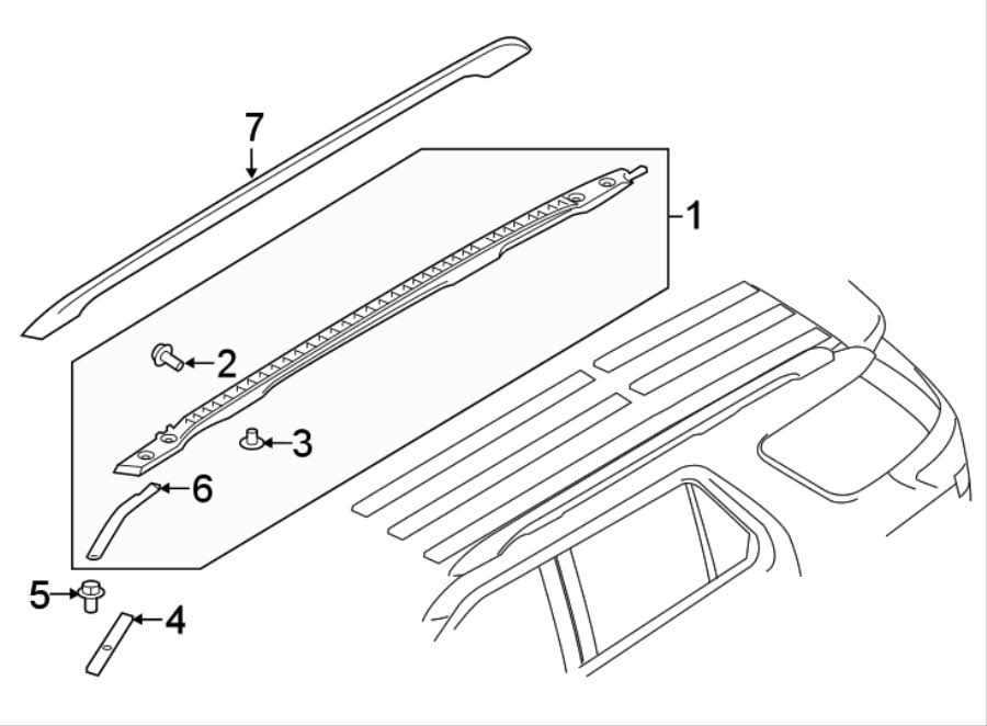 Ford Explorer Roof Rack Cover (Rear) - FB5Z78551A46DA. Cap. Cover. W/O SUNROOF. W/SUNROOF. End. Roof Rack