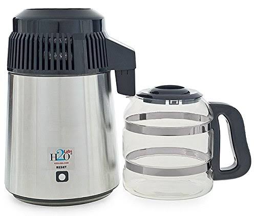 240 Volt Stainless Steel Water Distiller with Best Quality Glass Carafe - for Use Outside North America