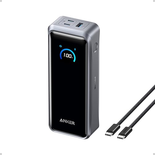 Anker Prime Power Bank, 26,250mAh 3-Port Portable Charger with 300W Max Output, Two-Way Charging, TSA-Approved, App Control, for MacBook