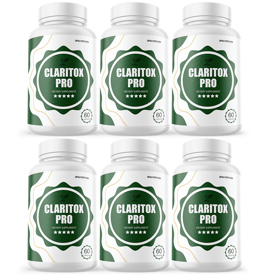 Claritox Pro - Dietary Supplement 60 Capsules (6 Pack) - Kansas Nuitrition - HNZSDS