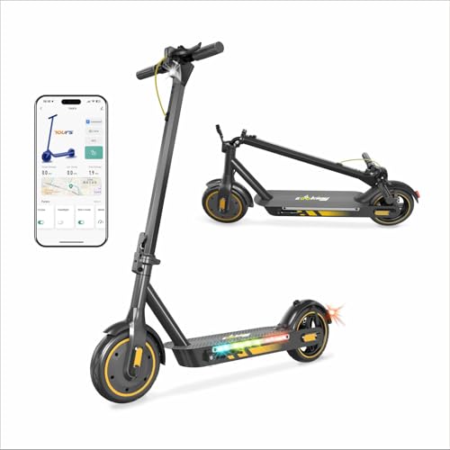Electric Scooter Adults, Up to 25 Mph, 22/31 Miles Range, Motor E-Scooter with 10" tire, Foldable Escooter with Dual Braking and App Control