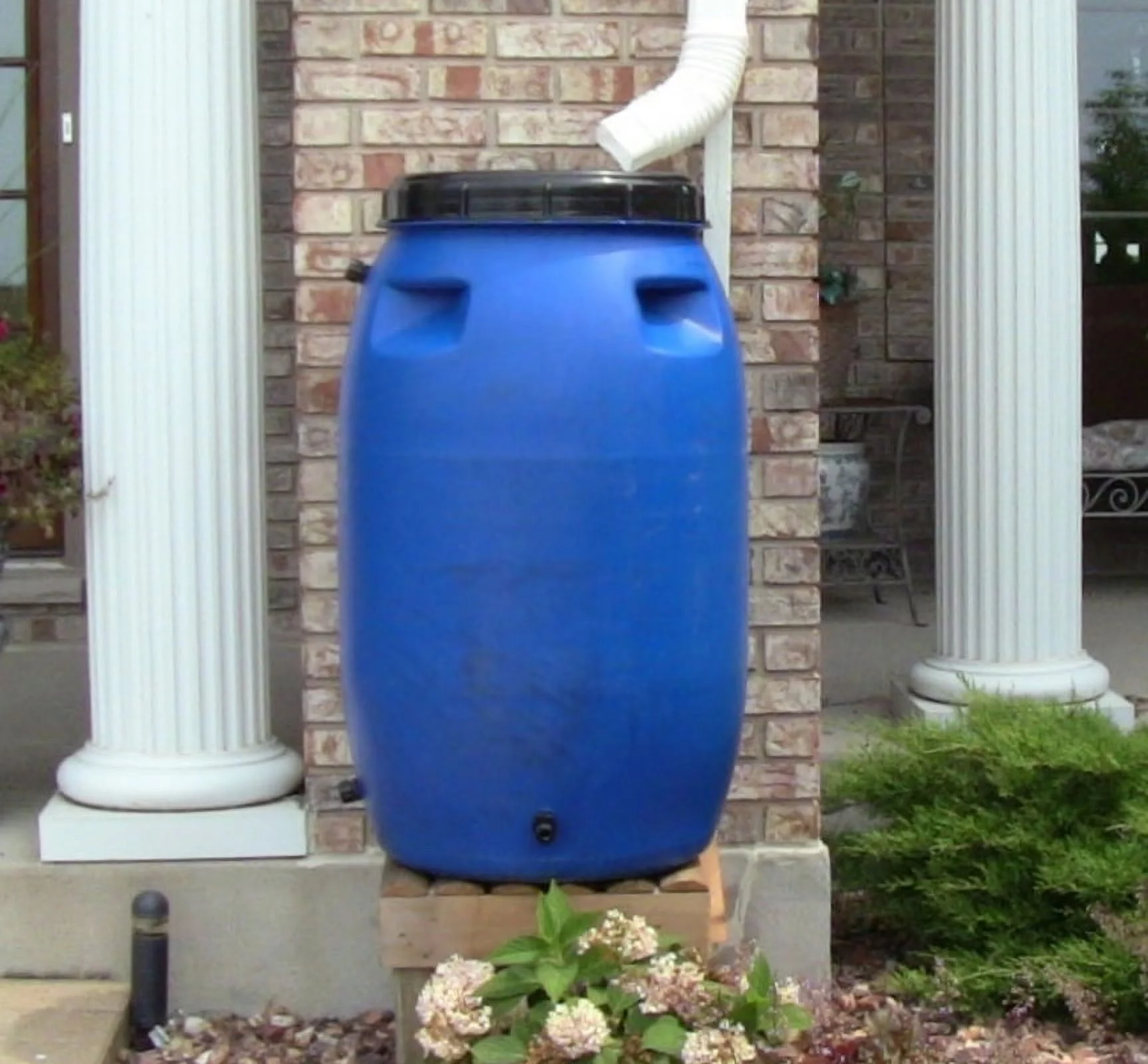 UpCycle Products 55 Gallon Blue Rain Barrel - Radiant Selections