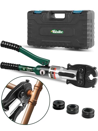Copper Tube Fitting Crimping Tool Copper Pipe Crimper Press with 1/2" 3/4" and 1" Jaw for ProPress Copper Fitting-Manufactured
