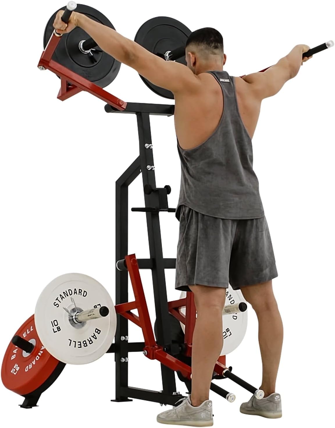 GMWD Standing Lateral Raise Machine, Bentover Lateral Raise, 800LB Shoulder Press Machine, Upper Body Strength Training Machine, Home Gym(New)