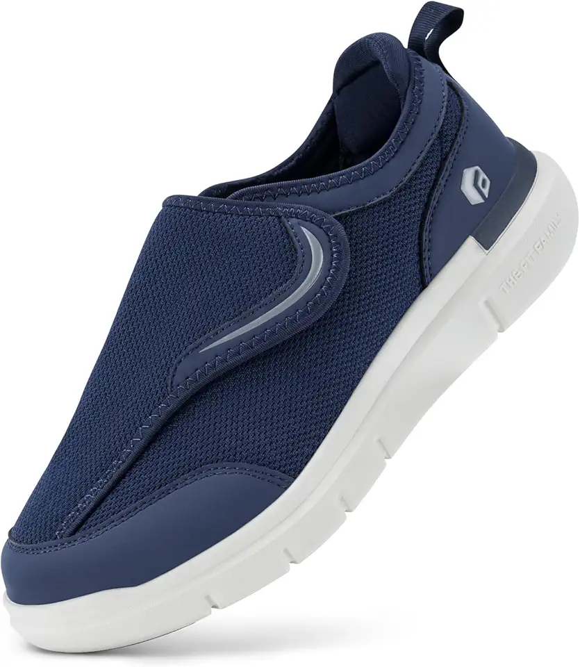 FitVille Diabetic Shoes for Men Wide Width for Swollen Feet, Extra Wide Shoes for Men with Fully Adjustable Straps - Kansas Nuitrition - HNZSDS