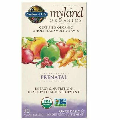 mykind Organics Prenatal Multi 90 tabs by Garden of Life - Kansas Nuitrition - HNZSDS
