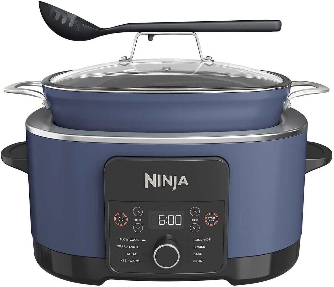 Ninja Foodi PossibleCooker PRO 8.5 Quart Multi-Cooker, with 8-in-1 Slow Cooker, Dutch Oven, Steamer, Glass Lid Integrated Spoon, Nonstick