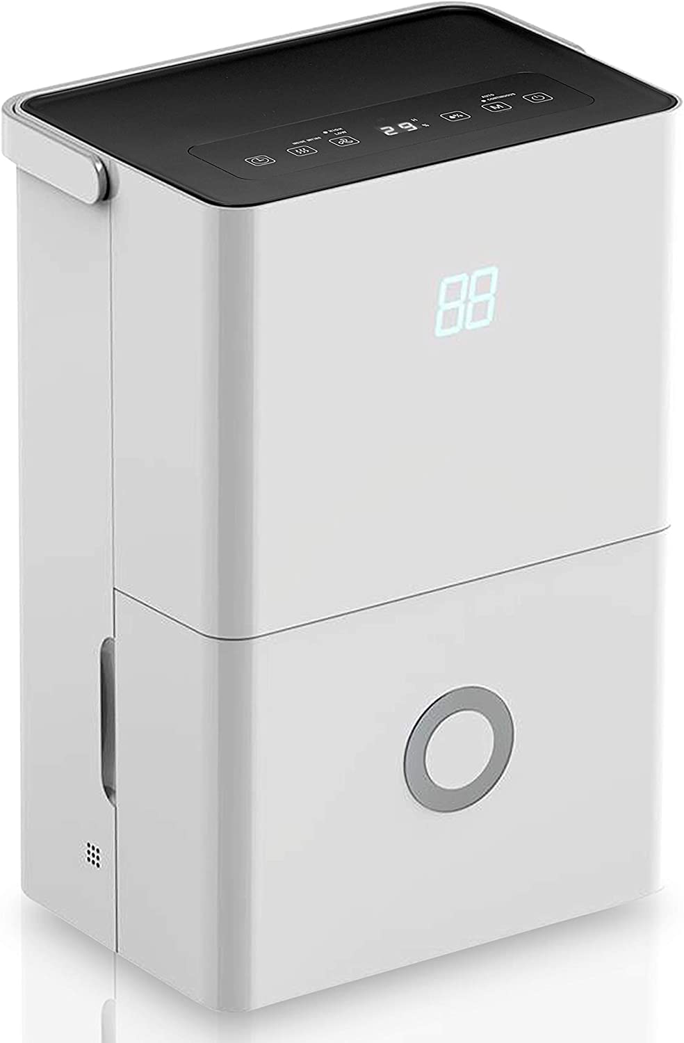KEERDAO 50-Pint Electric Home Compact Dehumidifier - 3000 Square Feet Quiet Electric Dehumidifiers For Home Closet Basement w/ 4L Water Tank Capacity