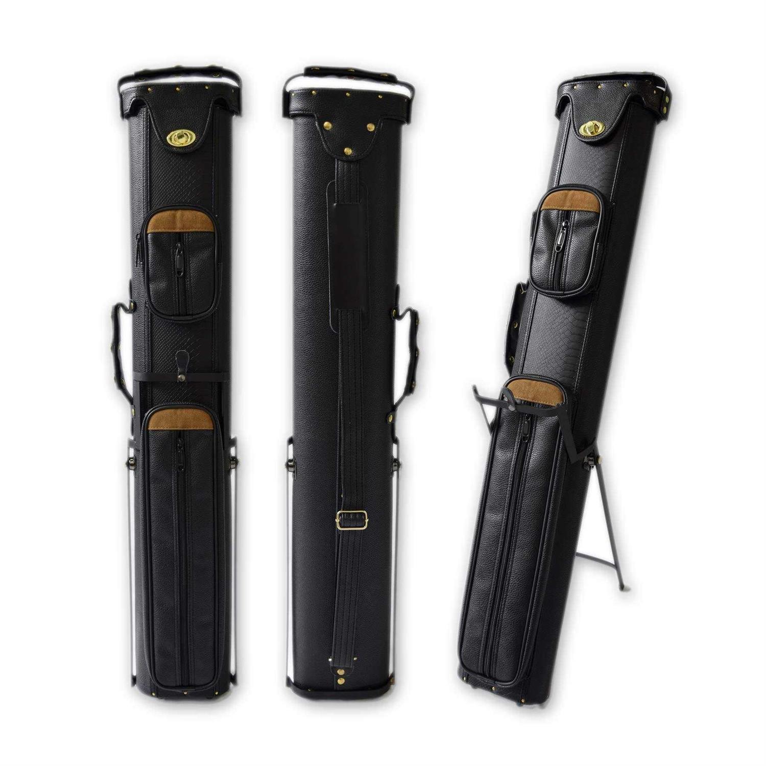 2x4 Hard Pool Cue Case 2b4s Billiard Stick Carrying Cue Case with Stand - Sports Supplies Online Store