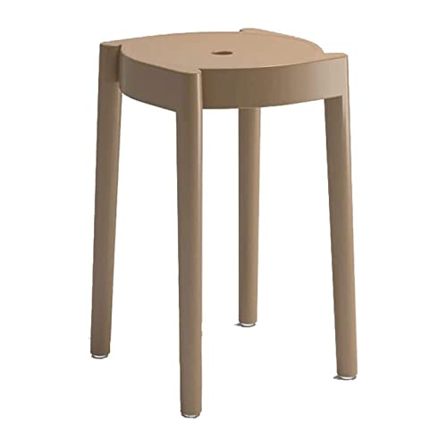 Dining Room Chairs Plastic High Stool Household Round Stool Stackable Dining Stool Table Bench Simple Stools Fashion Creative Bench Stool Latest