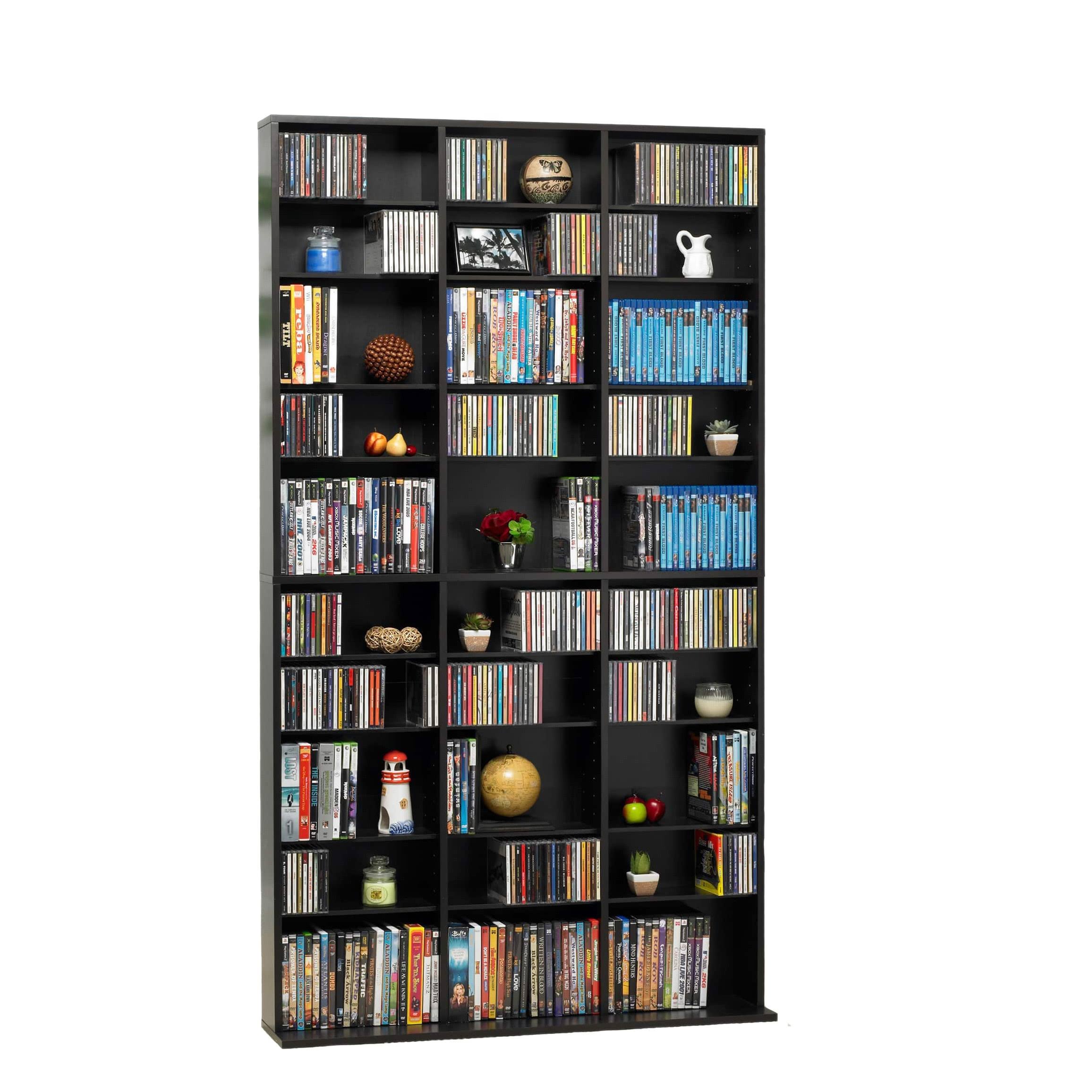 Porch u0026 den Mansfield Oskar Media Tower 1080 CD/504 DVD Cabinet - Espresso - Espresso Finish