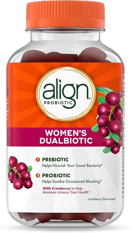 Align Probiotic, Women’s Dualbiotic Gummies, Cranberry Flavor, 90ct - Kansas Nuitrition - HNZSDS