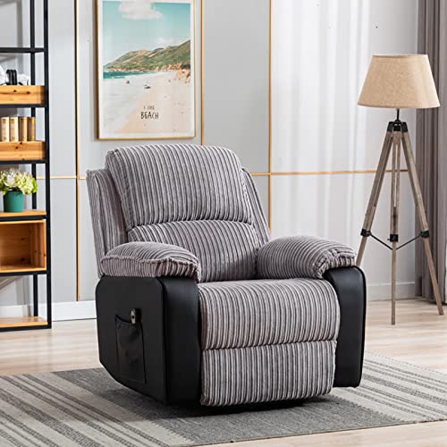 Power Recliner Chair - Modern Recliner Chair with Remote Control and Side Pockets, Adjustable Angle Reclining Sofa Chair for Adults