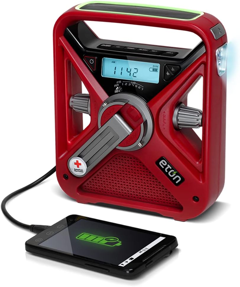 Eton, American Red Cross FRX3+ Emergency NOAA Weather Radio Pack of 2